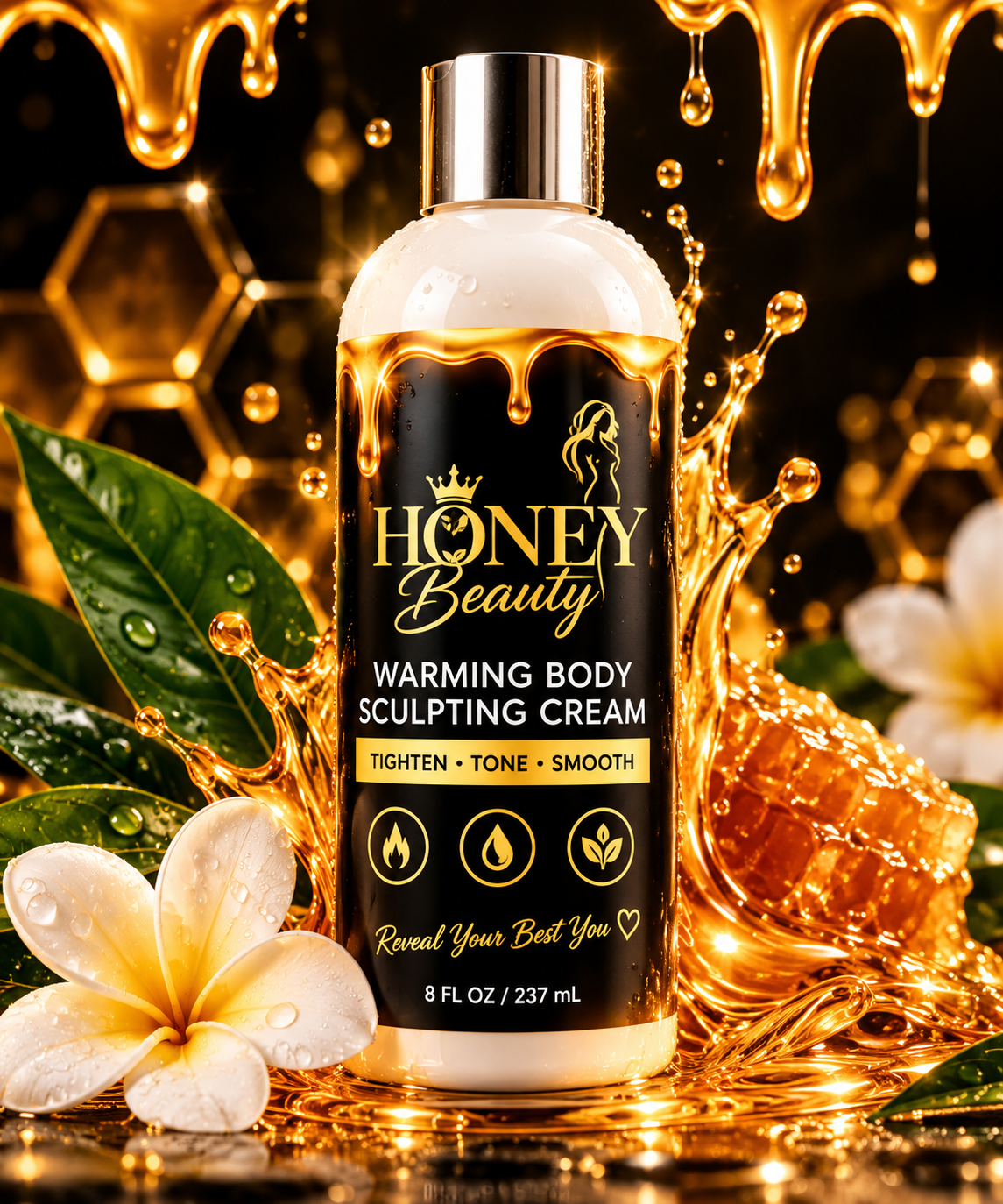 Honey Beauty Skin Toning Warming Body Sculpting Cream
