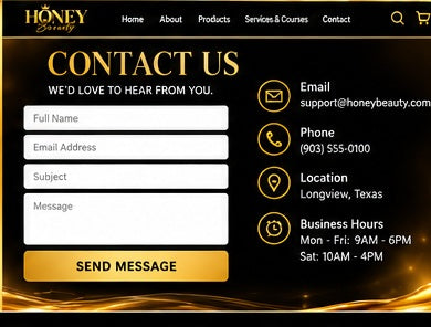 Contact Honey Beauty